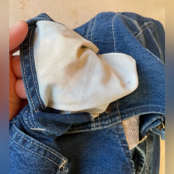 VINTAGE | Carhartt | Men's Loose Fit Washed Cotton Denim Bib Overalls - Picture 11 of 15